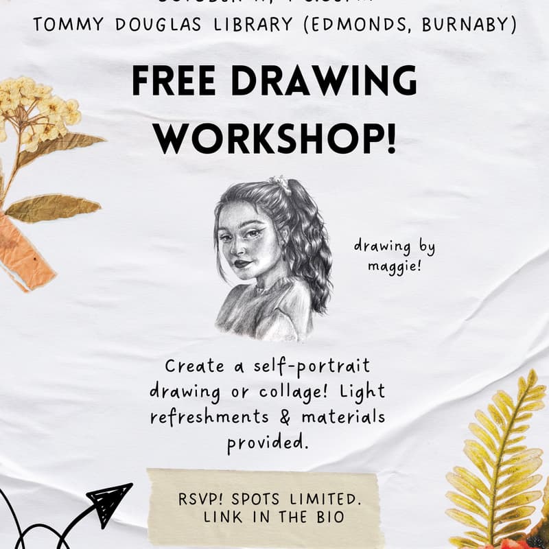 Cover Image for Free Drawing Workshop: Self-Portraits & Collage