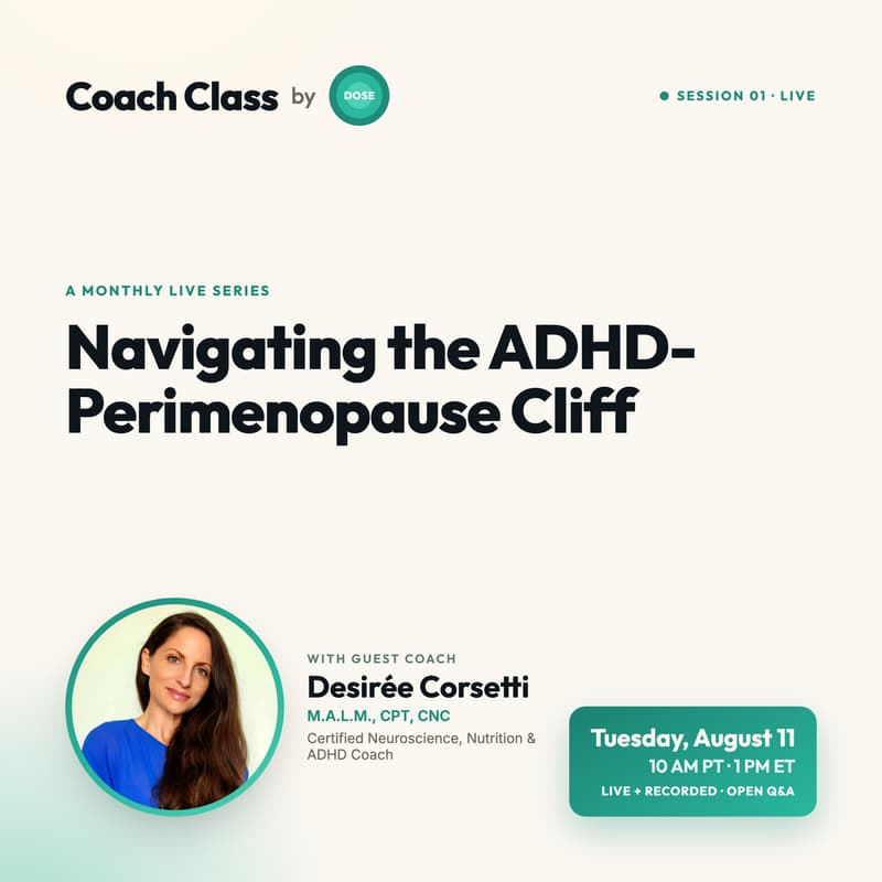 Cover Image for Navigating the ADHD-Perimenopause Cliff