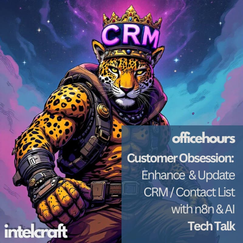 Cover Image for [officehours 45] How to Stay Customer-Obsessed Without Being Obsessive — A HubSpot CRM + n8n Workflow Build
