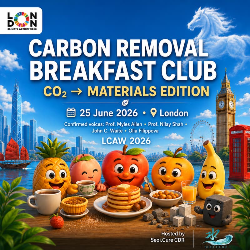 Cover Image for Carbon Removal Breakfast Club — CO₂ → Materials Edition