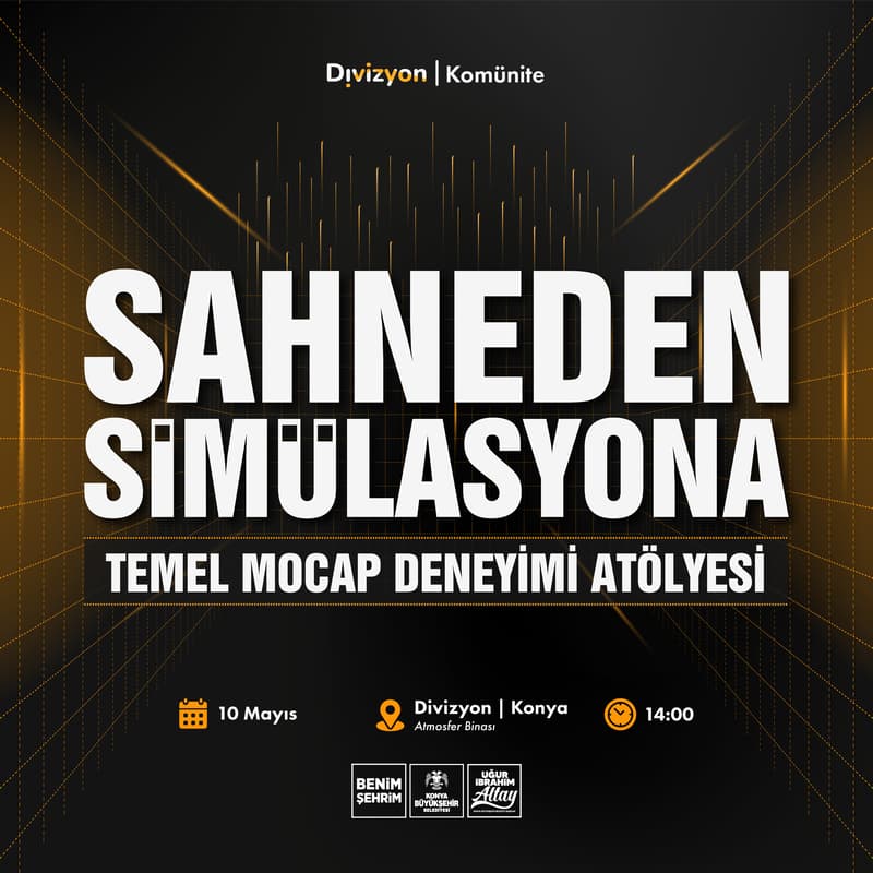 Cover Image for Sahneden Simülasyona Temel Mocap Deneyimi Atölyesi