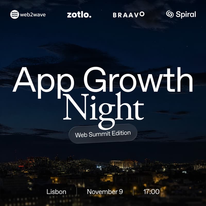Cover Image for App Growth Night during WebSummit, Lisbon