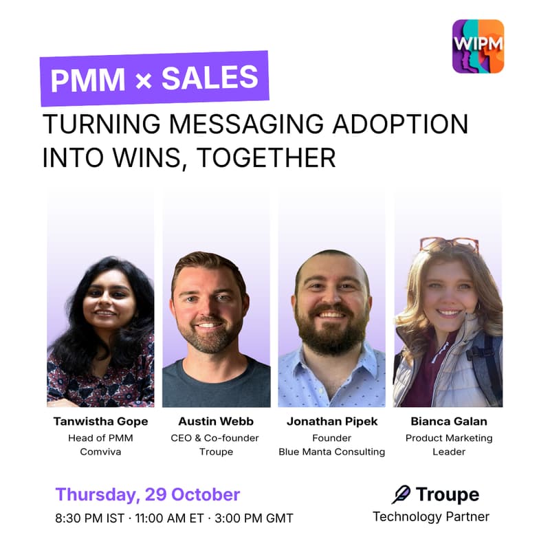 Cover Image for PMM × Sales: Turning Messaging Adoption into Wins, Together