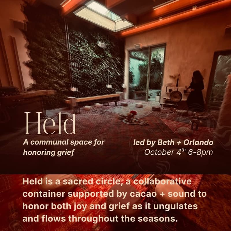 Cover Image for Held : A communal space for honoring grief