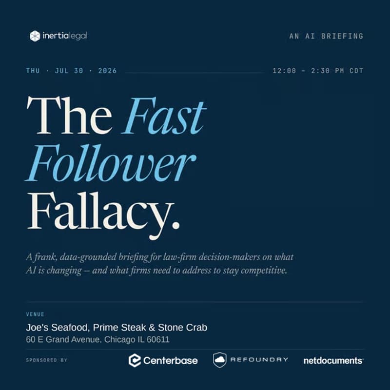 Cover Image for The Fast Follower Fallacy: An AI Briefing for Law Firm Decision-Makers