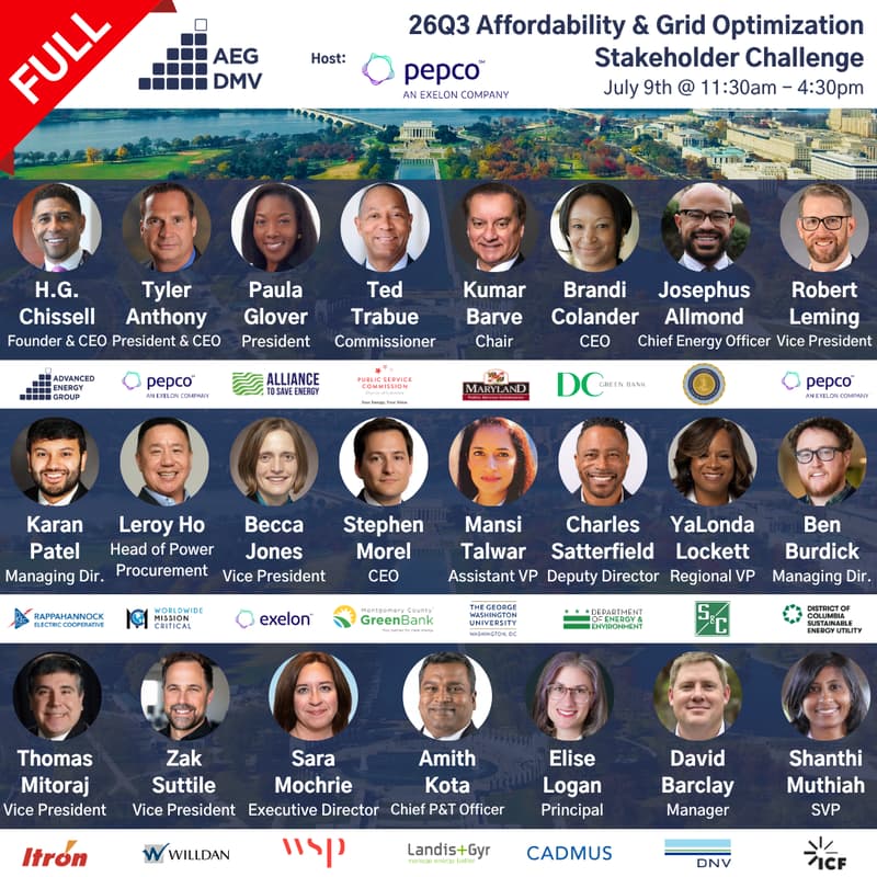 Cover Image for AEG DMV 26Q3 Stakeholder Challenge: Affordability & Grid Optimization
