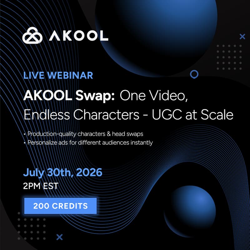 Cover Image for AKOOL Swap: One Video, Endless Characters — UGC at Scale