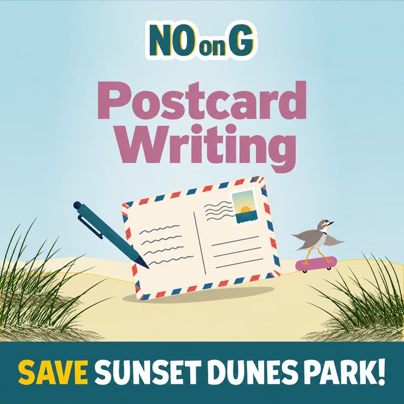 Cover Image for No on G Postcard Writing Party