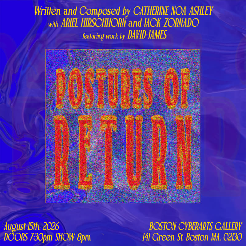 Cover Image for POSTURES OF RETURN at Boston CyberArts Gallery