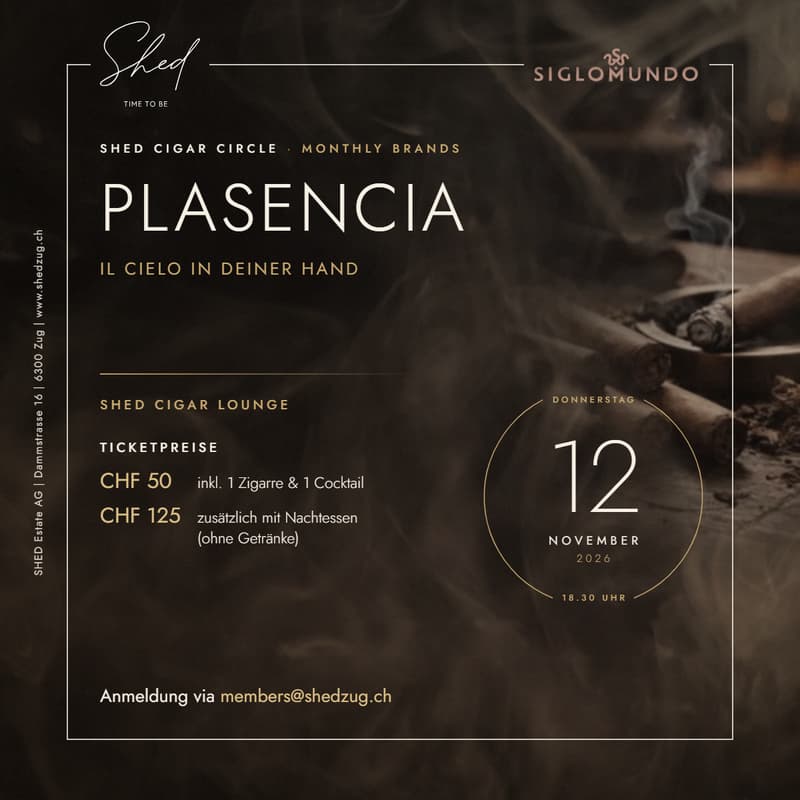 Cover Image for SHED Cigar Circle Monthly Brand mit Plasencia: Il Cielo in deiner Hand