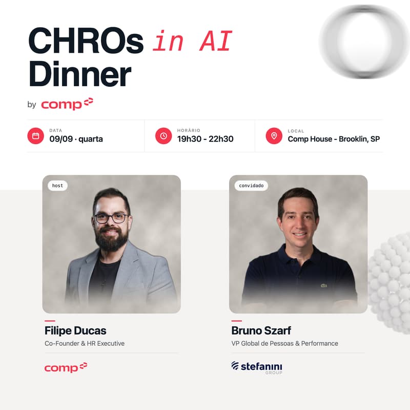 Cover Image for CHROs in AI dinner | Bruno Szarf (Stefanini) | 09 de Setembro