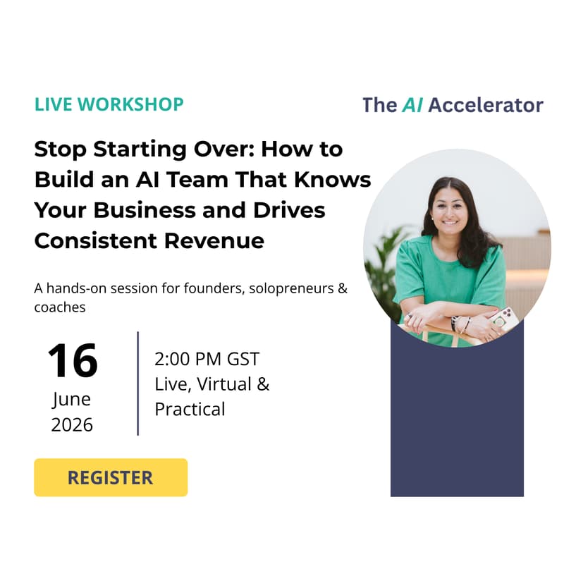 Cover Image for Stop Starting Over: How to Build an AI Team That Knows Your Business and Drives Consistent Revenue