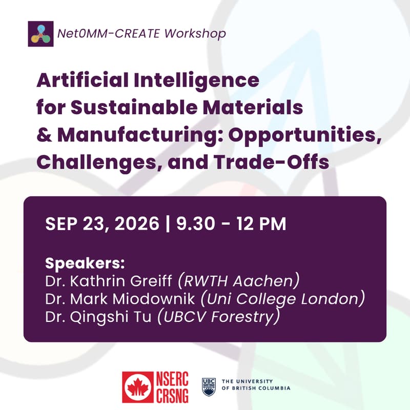 Cover Image for Artificial Intelligence for Sustainable Materials & Manufacturing: Opportunities, Challenges, and Trade-Offs