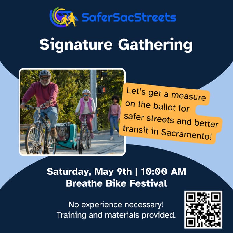 Cover Image for Safer Sac Streets Signature Gathering: Breathe Bike Festival
