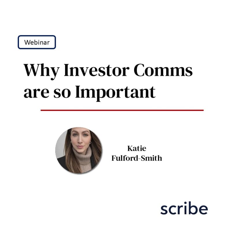 Cover Image for Why Investor Comms are so Important