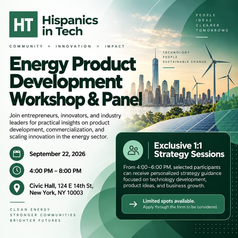 Cover Image for Energy Product Development Workshop & Panel