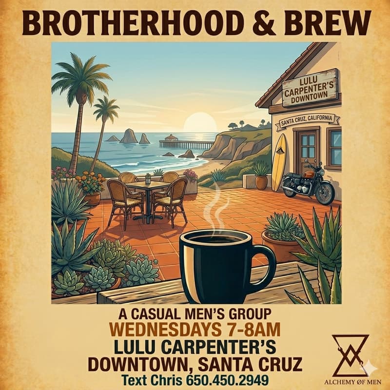 Cover Image for Brotherhood & Brew - Santa Cruz - Casual Weekly Men's Group