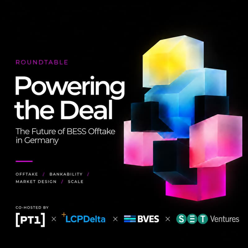 Cover Image for Powering the Deal: The Future of BESS Offtake in Germany - Official Pre-Event of the BVES Investor Summit Europe 2026