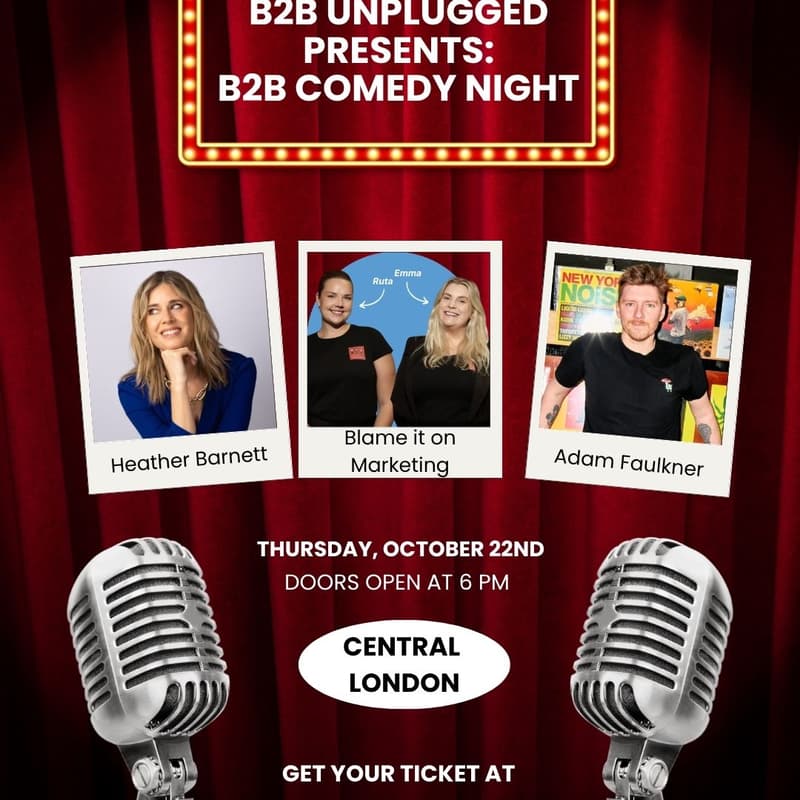 Cover Image for B2B Unplugged: Comedy night - (One year anniversary special)