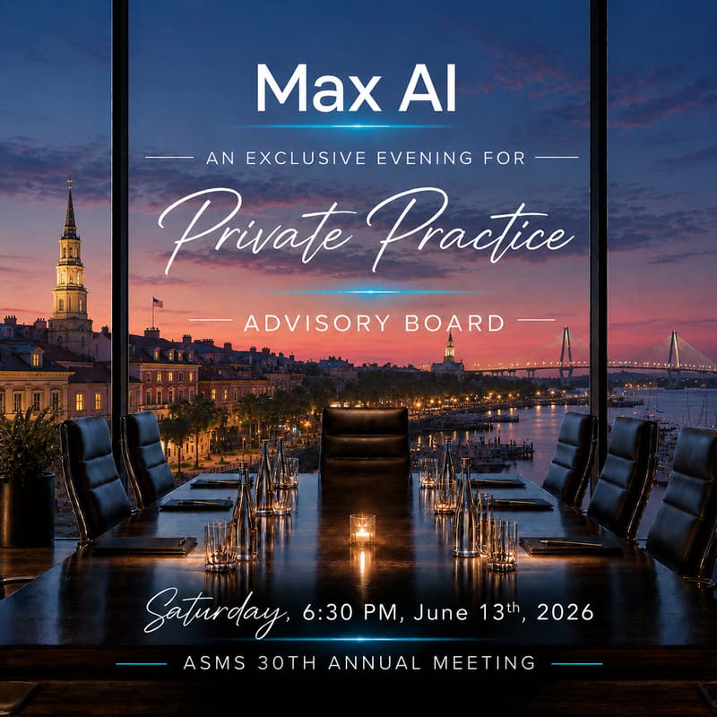 Cover Image for Max AI Private Practice Advisory Board hosted by ASMS