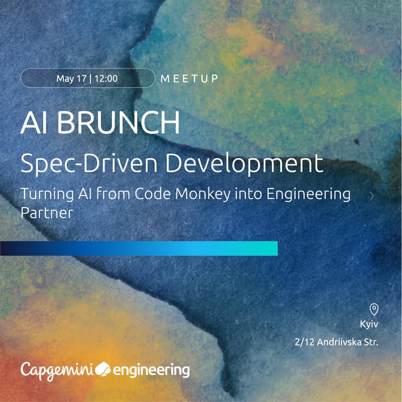 Cover Image for Capgemini Engineering AI-Brunch: Spec-Driven Development