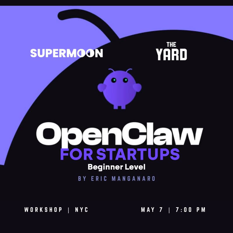 Cover Image for OpenClaw for Startups | Workshop