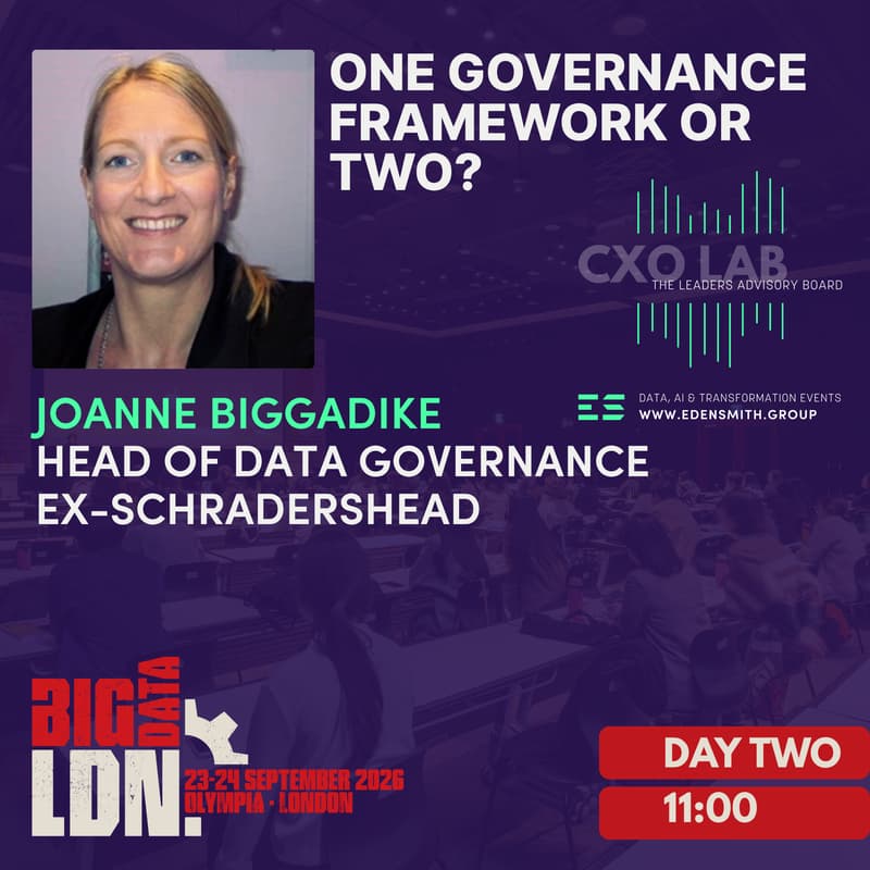 Cover Image for Big Data LDN - Eden Smith Table Talks - One Governance Framework or Two?
