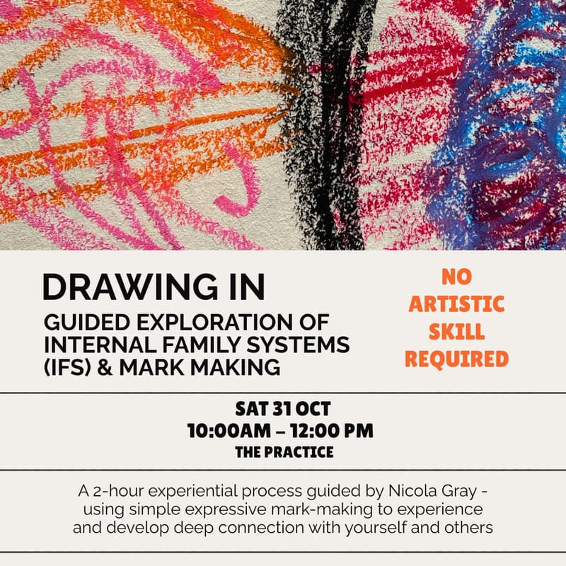 Cover Image for Drawing In - Internal Family Systems (IFS) & Mark-making