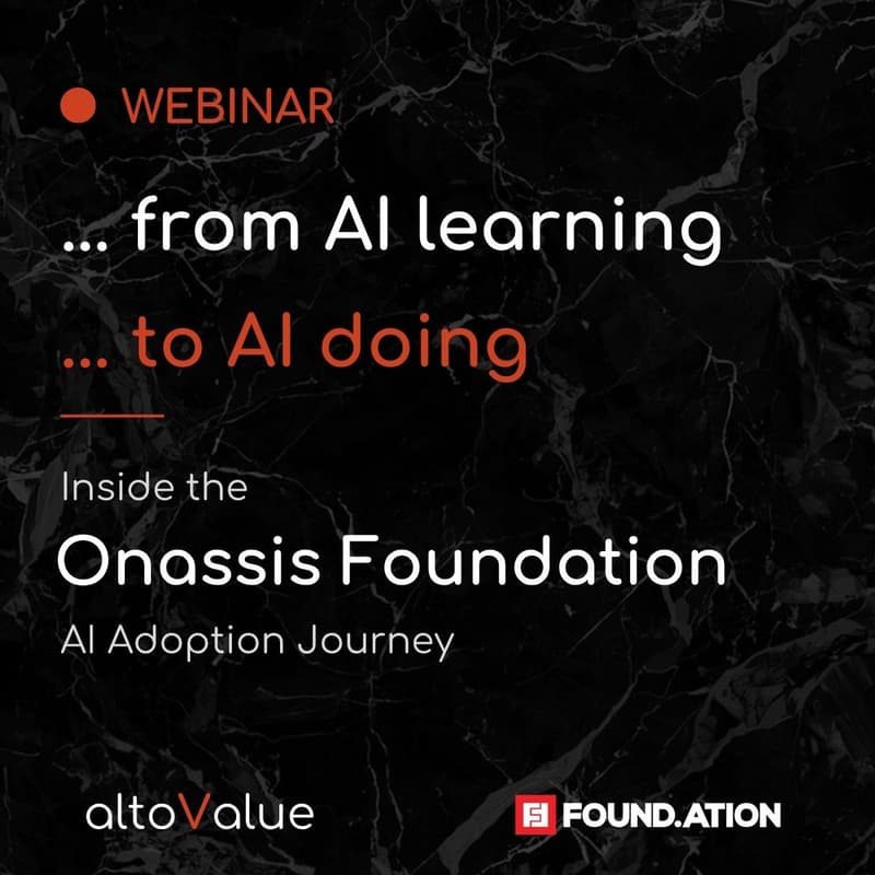 Cover Image for Webinar with Onassis Foundation | altoValue x Found.ation