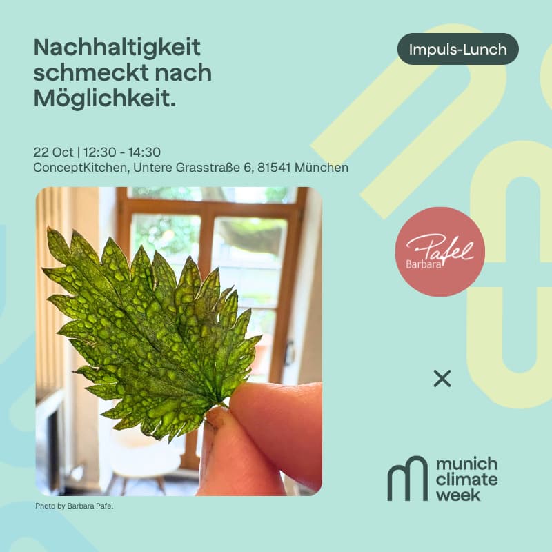 Cover Image for Impuls-Lunch: Nachhaltigkeit schmeckt nach Möglichkeit. Kulinarik als Methode für neue Perspektiven.