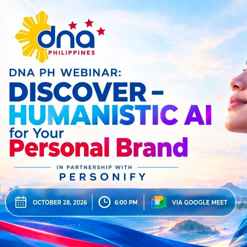 Cover Image for 🤖 DNA PH Webinar: Discover – Humanistic AI for Your Personal Brand