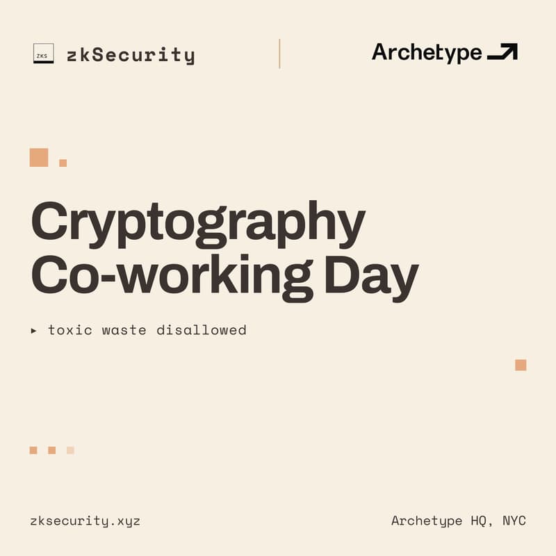 Cover Image for Cryptography Co-working Day