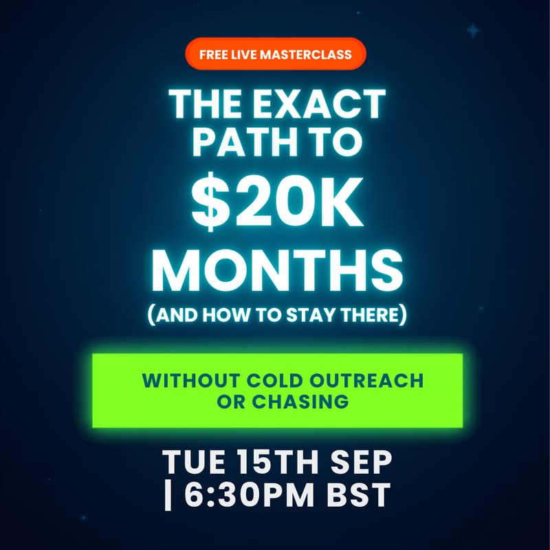 Cover Image for THE EXACT BLUEPRINT TO CONSISTENT $20K MONTHS