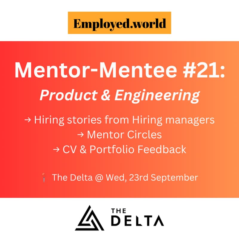 Cover Image for Mentor-mentee Meetup #21 - Product & Engineering
