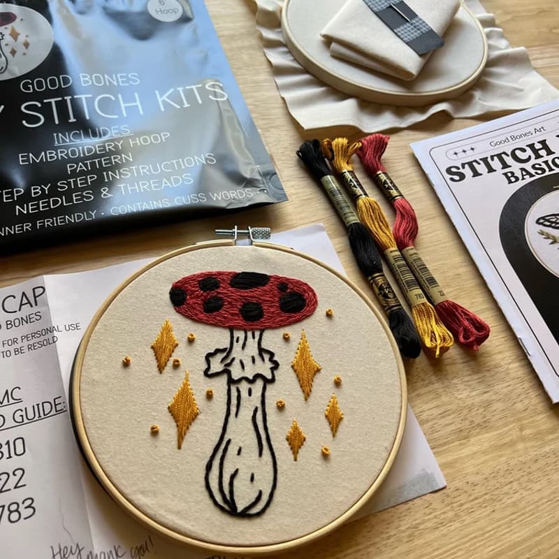 Cover Image for Stitch + Sip: Embroidery Night