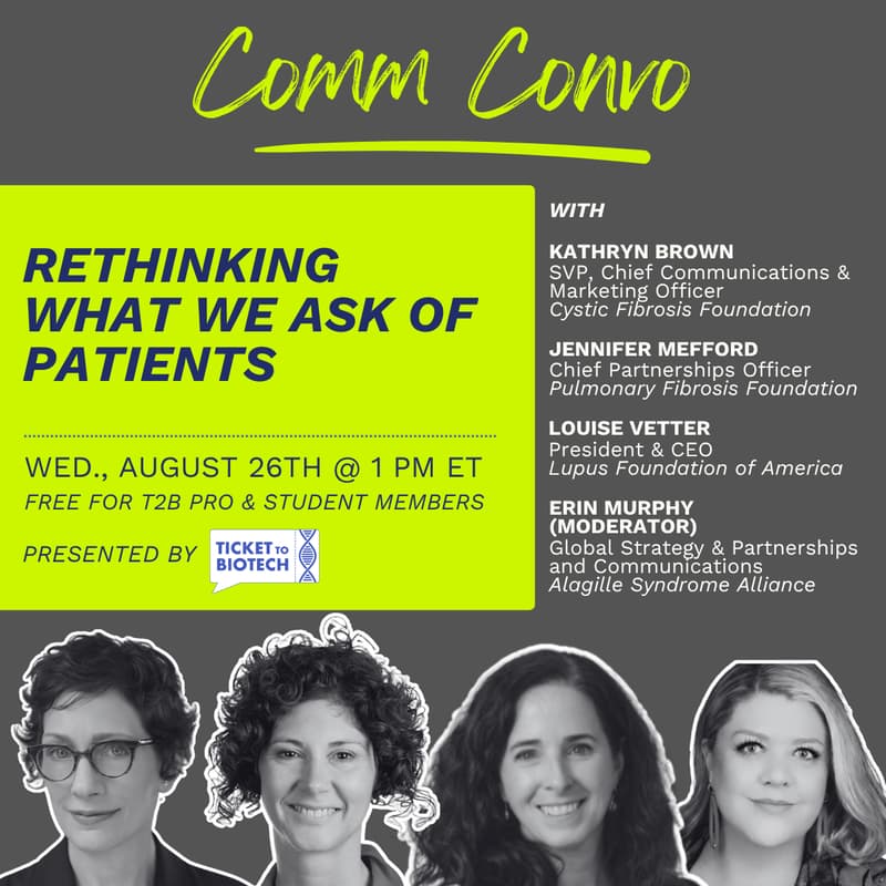 Cover Image for T2B August Comm Convo: Rethinking What We Ask of Patients