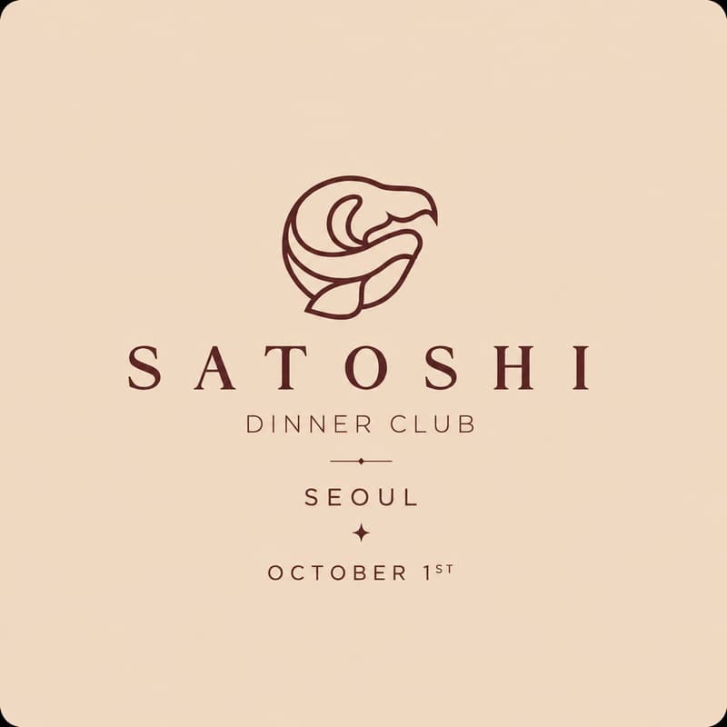 Cover Image for Satoshi Dinner Club Seoul powered by Cryptic
