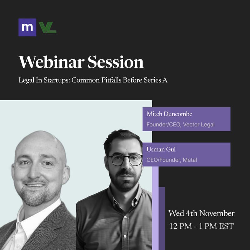 Cover Image for Legal in Startups: Common Pitfalls Before Series A