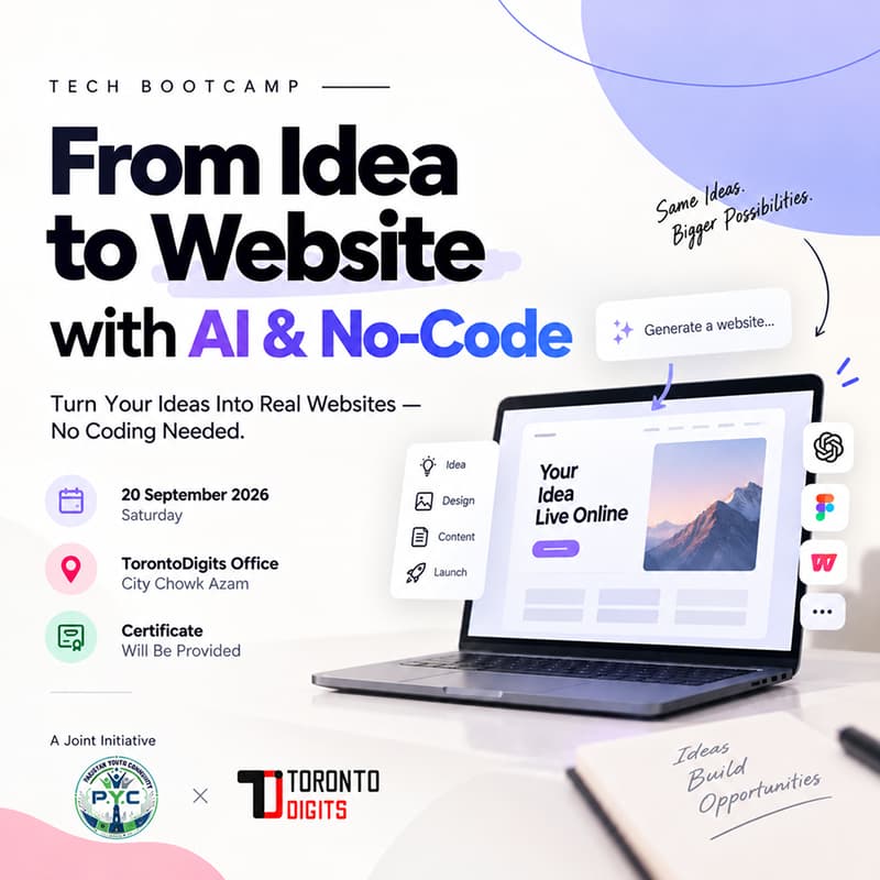 Cover Image for From Idea to Website with AI & No-Code