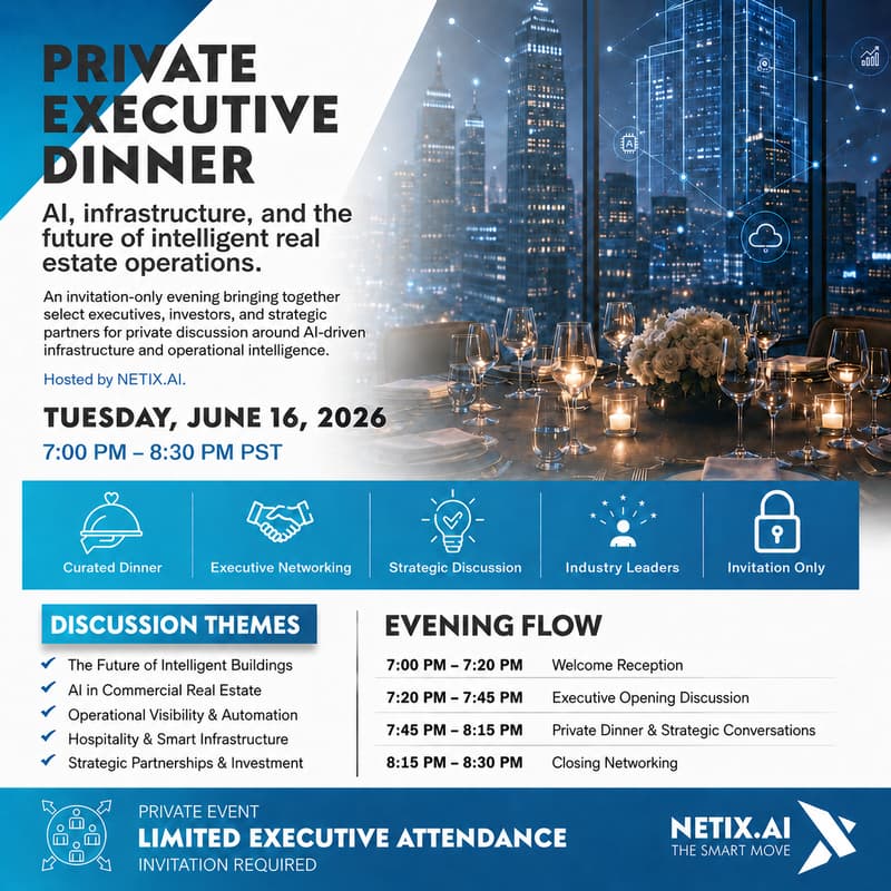 Cover Image for Private Executive Dinner: AI & Intelligent Buildings