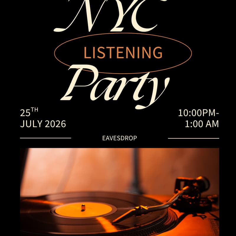 Cover Image for Listening Party @ Eavesdrop