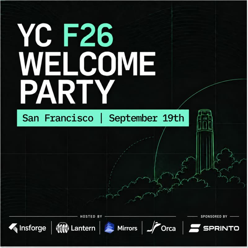 Cover Image for YC F26 Welcome Party: Before the Build Begins
