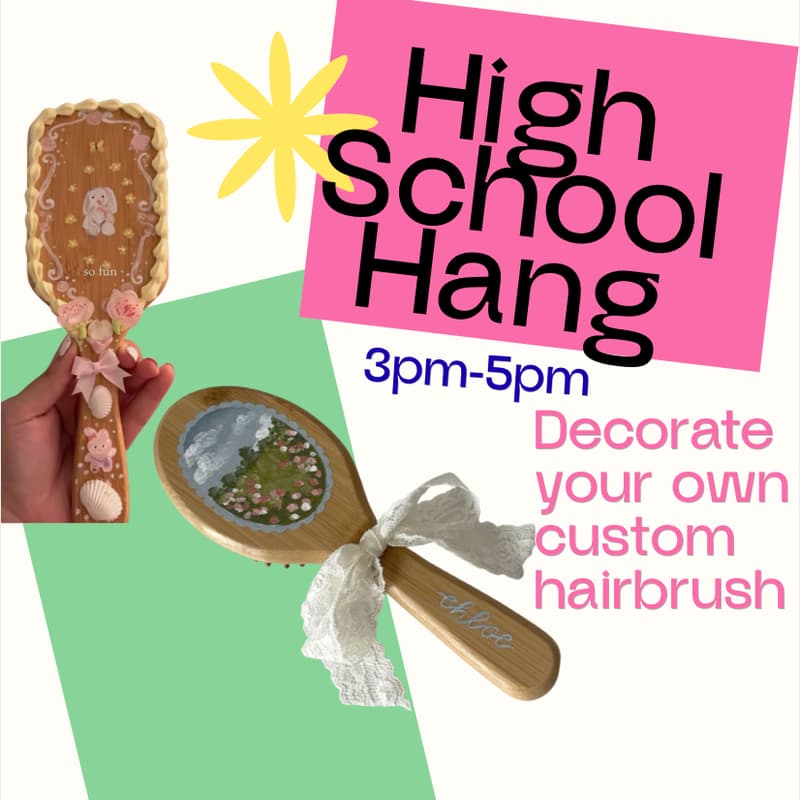 Cover Image for High School Hang: Custom Hairbrush Design