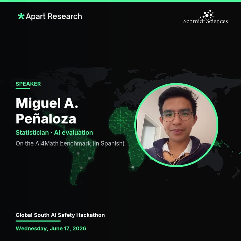 Cover Image for HackTalk: Miguel A. Peñaloza - AI4Math Challenge and a path into AI safety