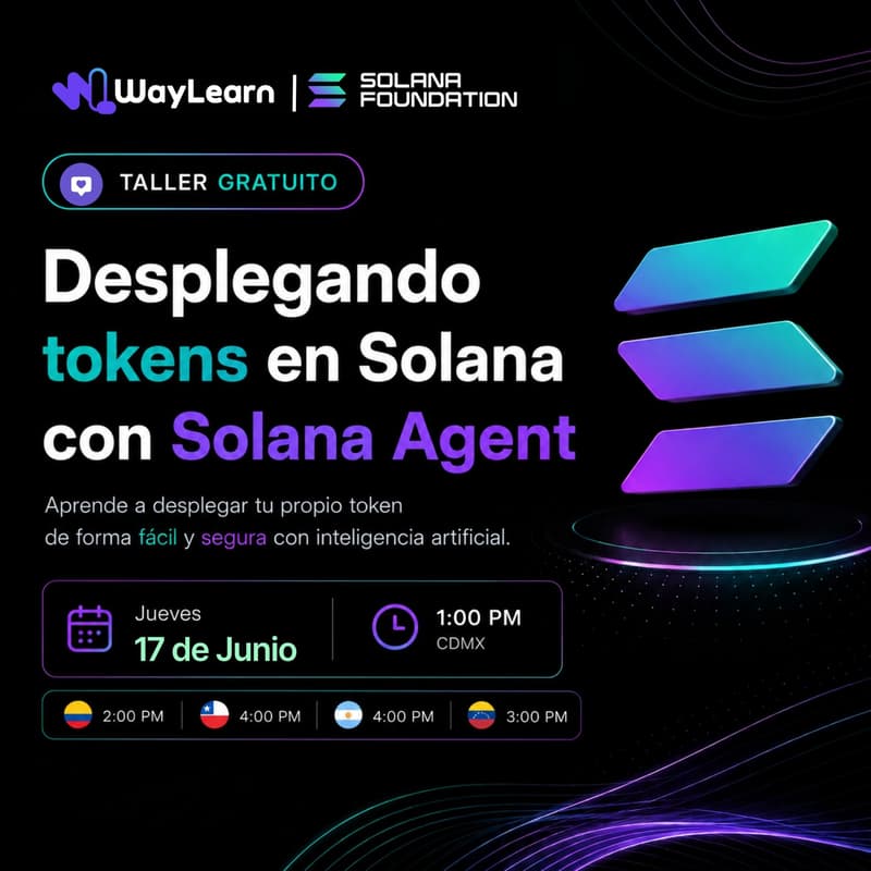 Cover Image for Taller: Desplegando Tokens en Solana con Solana Agent