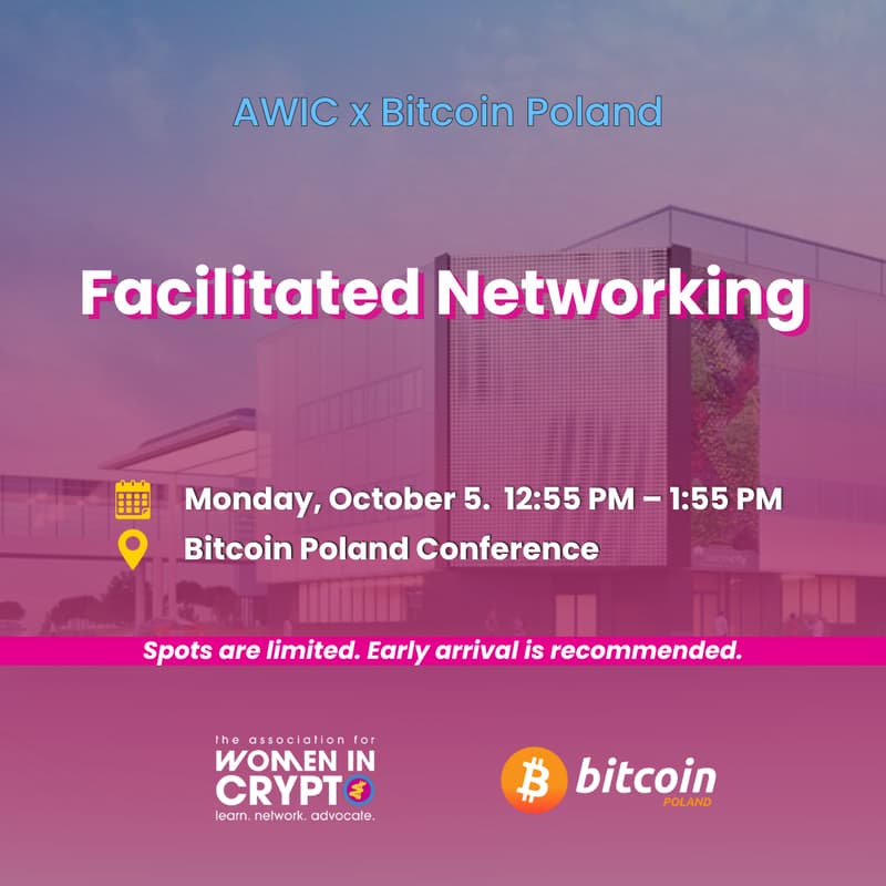 Cover Image for AWIC x Bitcoin Poland. Facilitated Networking