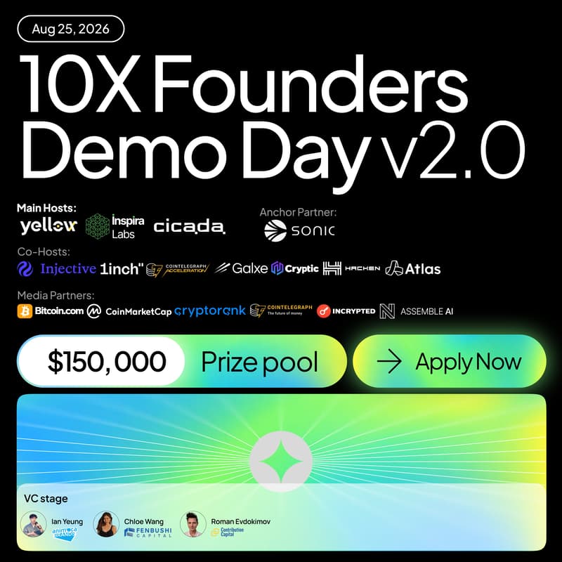 Cover Image for 10X Founders Demo Day v2.0: Inspira Labs <> Yellow <> Cicada
