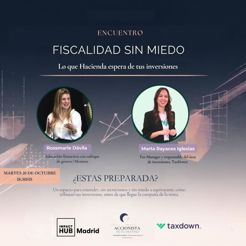 Cover Image for Fiscalidad sin miedo, lo que Hacienda espera de tus inversiones