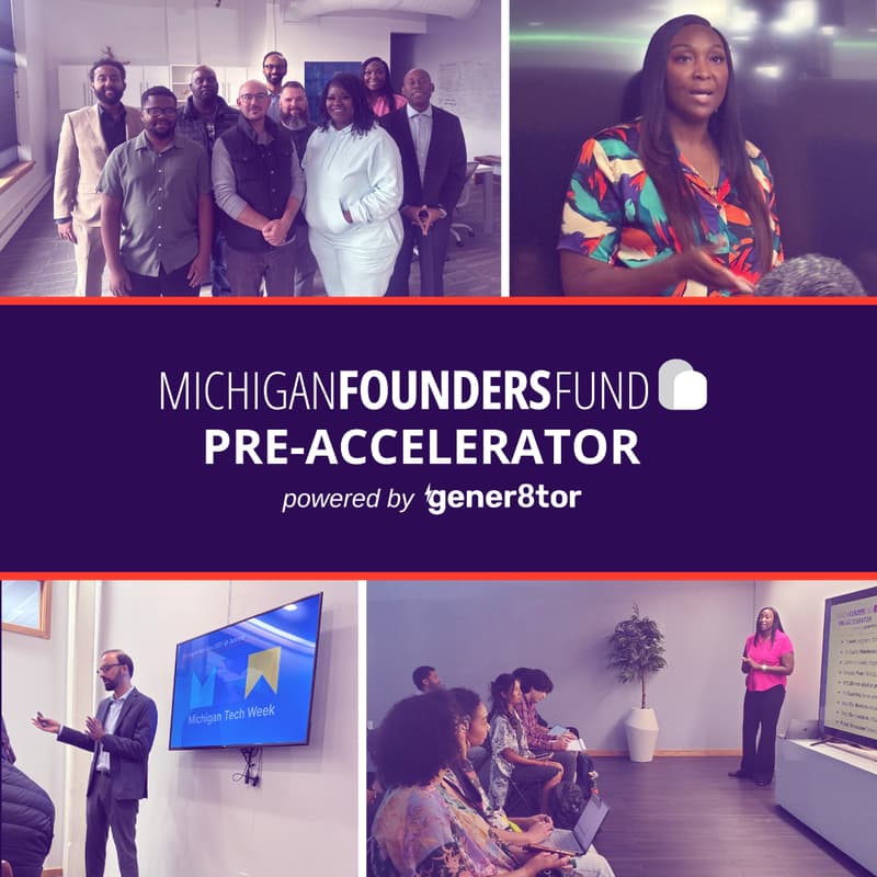 Cover Image for Michigan Founders Fund Pre-Accelerator powered by gener8tor Fall 2026 Founder Showcase in Kalamazoo!
