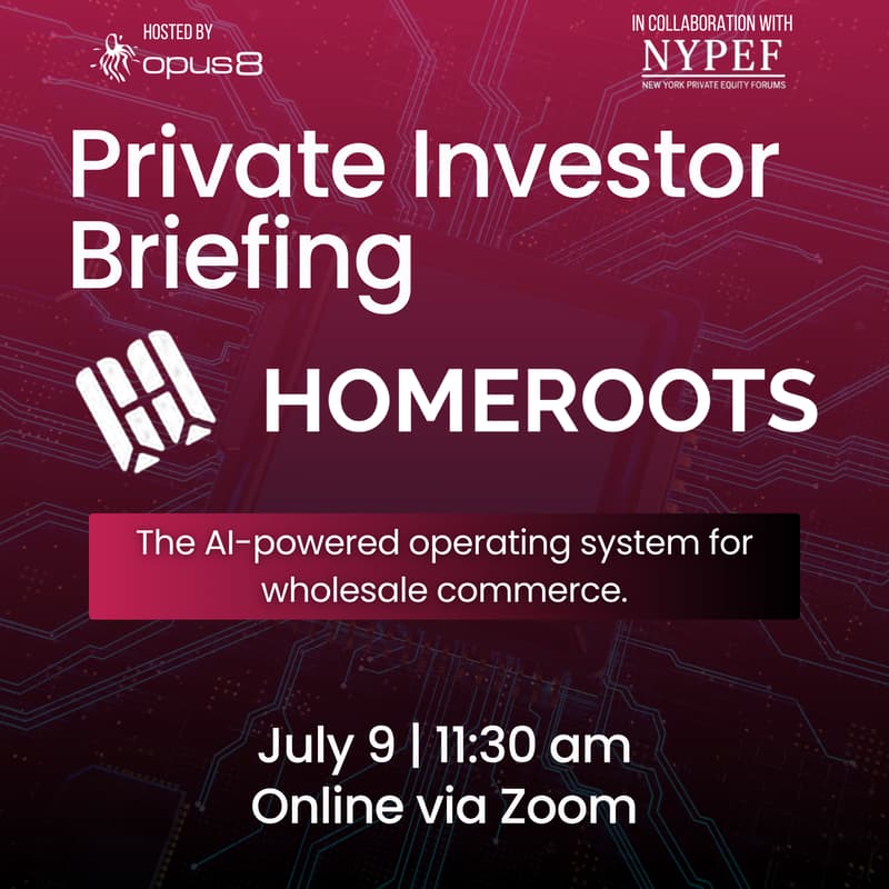 Cover Image for HomeRoots Private Investor Briefing - Virtual